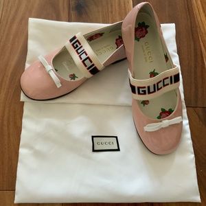 Girls Pink Patent Leather ballerina Shoes